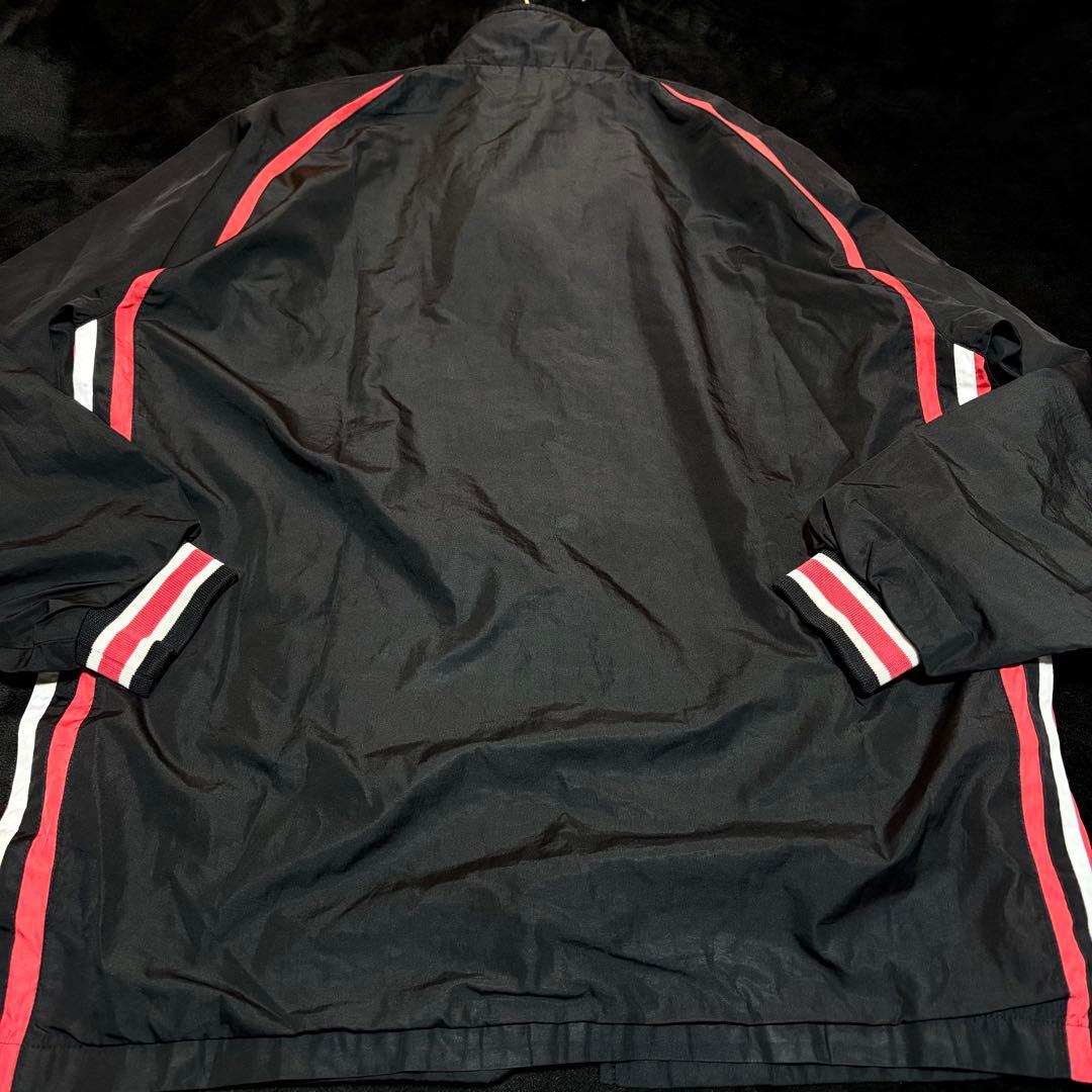 状態◎【asics／アシックス】ナイロンジャージ上下セット 刺繍ロゴ スポーツ