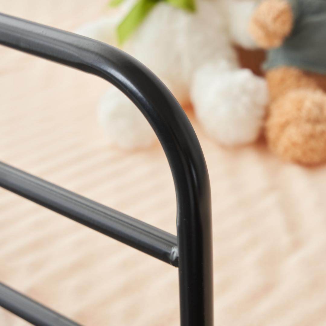 【新作】【ブラック】ロフトベッド パイプベッド シングル ベッド