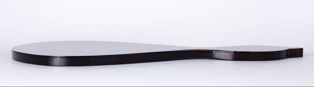 【極上漆芸】漆芸家 野澤寛 作 朱漆塗 瓢箪形 飾台 大型 花台 平台 箱栞付