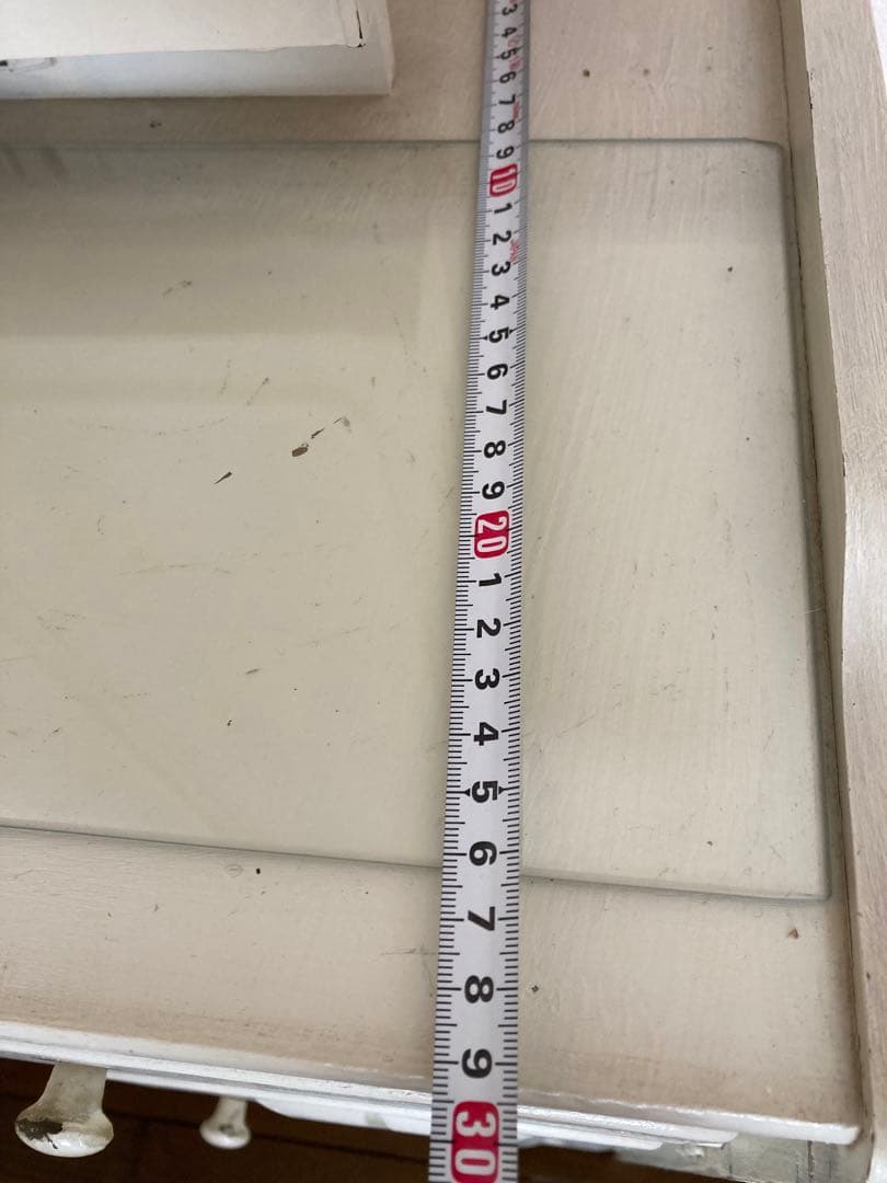 レトロ　ホワイト三面鏡ドレッサー