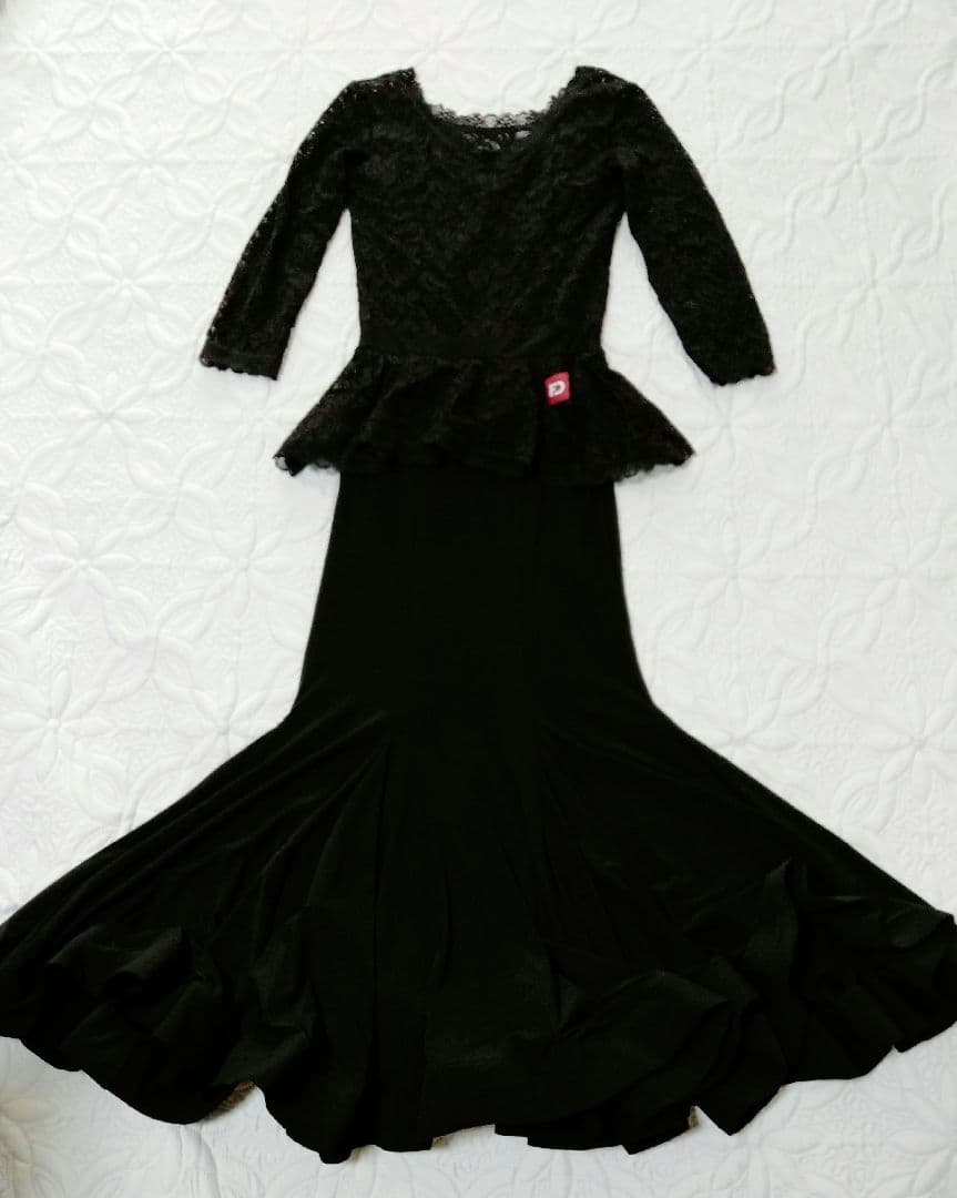 FDカンパニー ブラック マーメイドドレス パーティドレス 社交ダンス