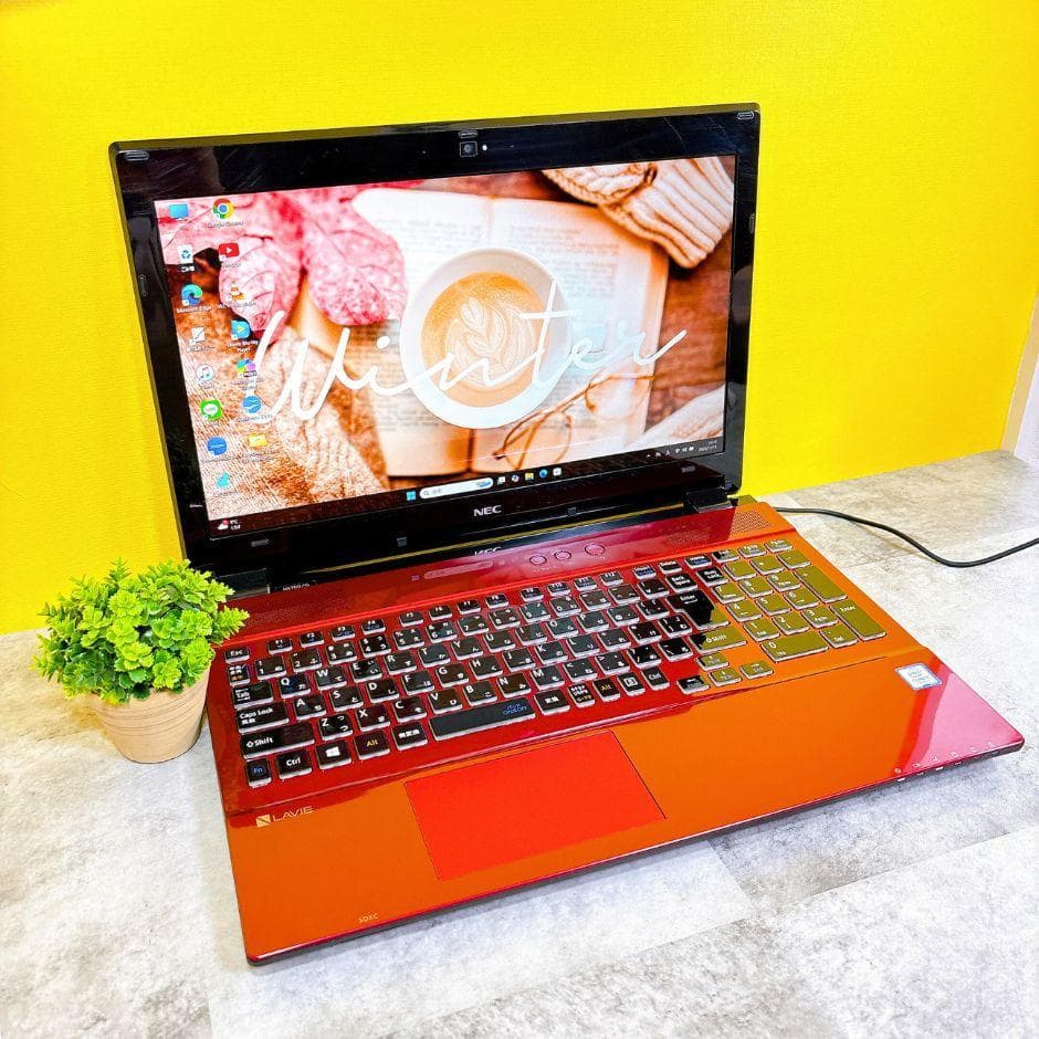 きれいな赤❣ⅰ7✨新品SSD512GB✨ブルーレイ フルHD Win11カメラ付