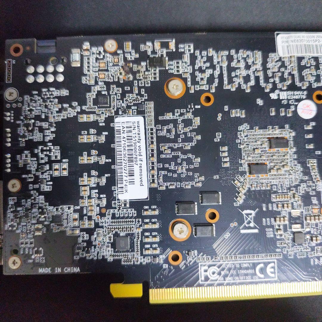 PALIT デュアルファン グラフィックボードrtx2070