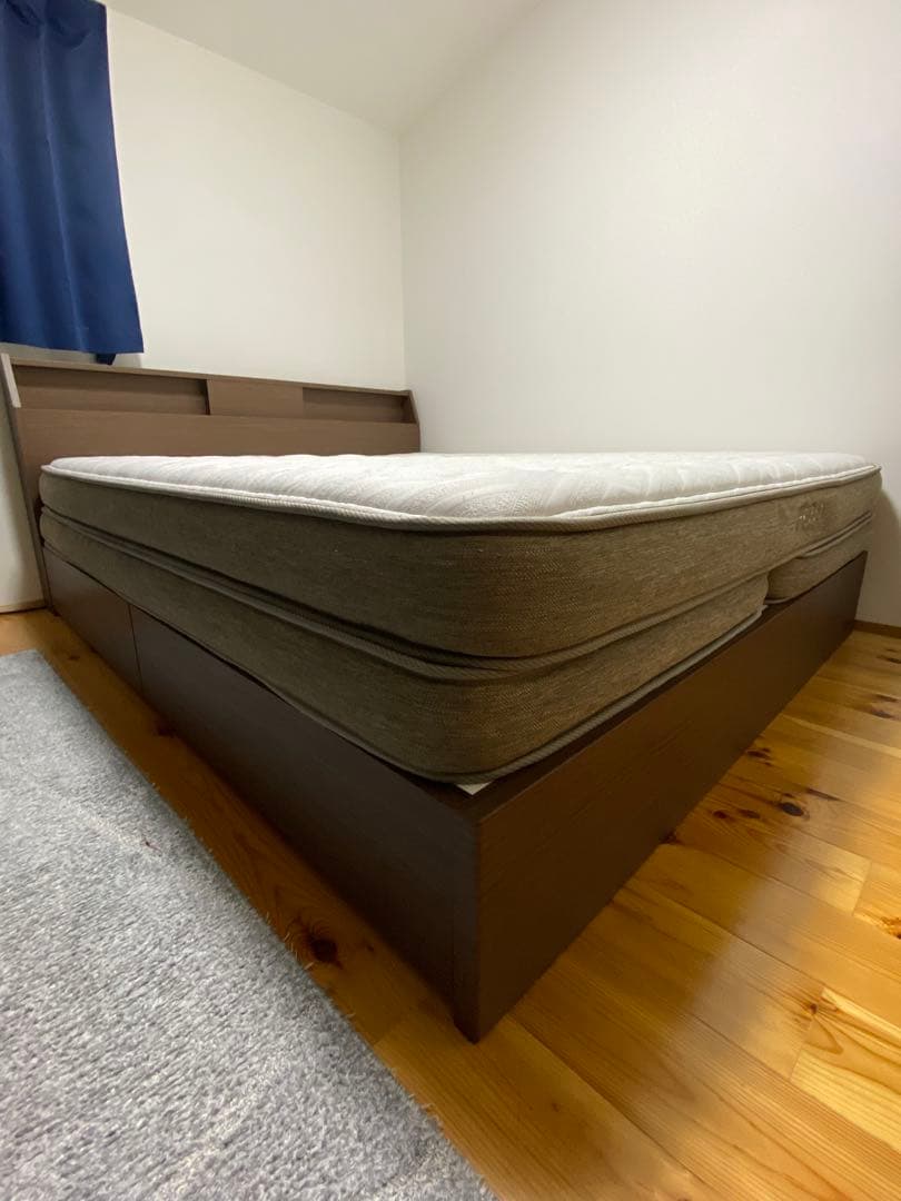 N-sleep プレミアムクイーンベッド 引き出し付き