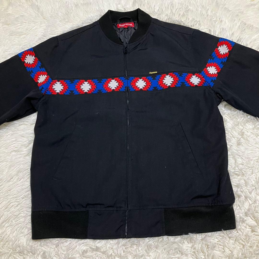 Supreme Trail Jacket ネイティブ柄 サンタフェ ブラック M