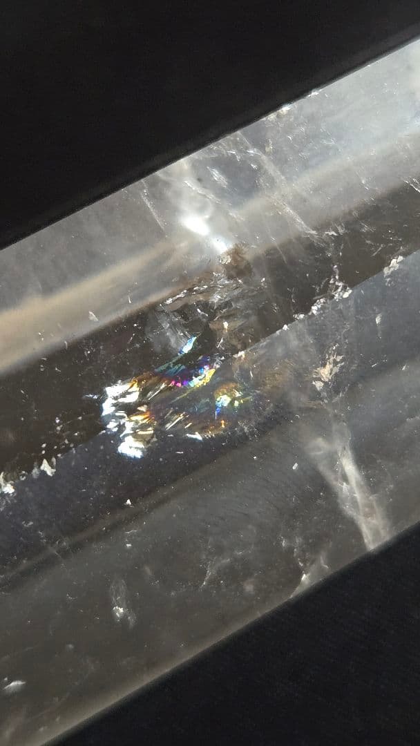 透明クリスタルポイント(レインボー入)