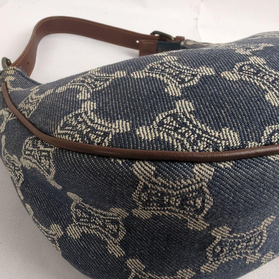 【美品】CELINE セリーヌ トリオンフ デニム ワンショルダー バッグ