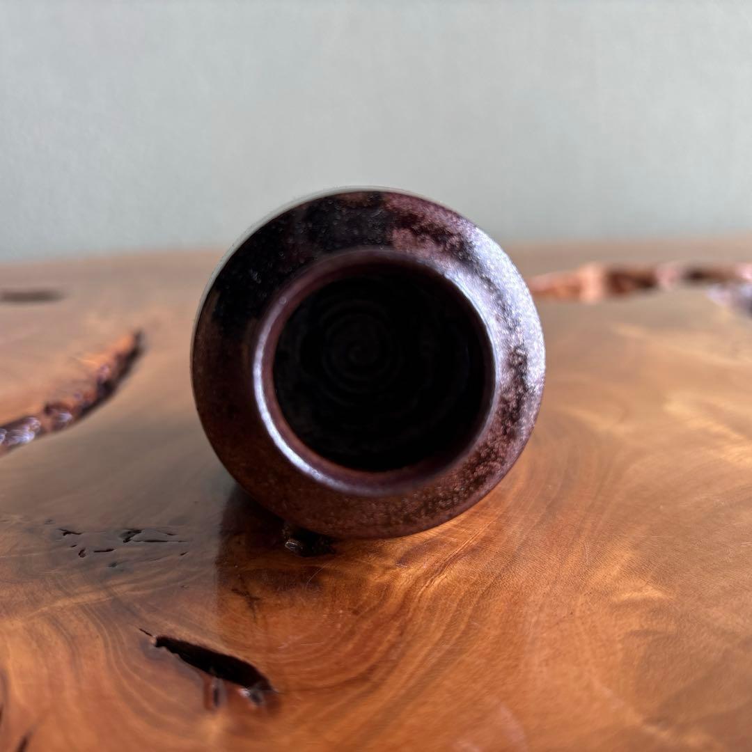 模唐澤茶入 笹田有祥造 茶道具 共箱 仕覆付き