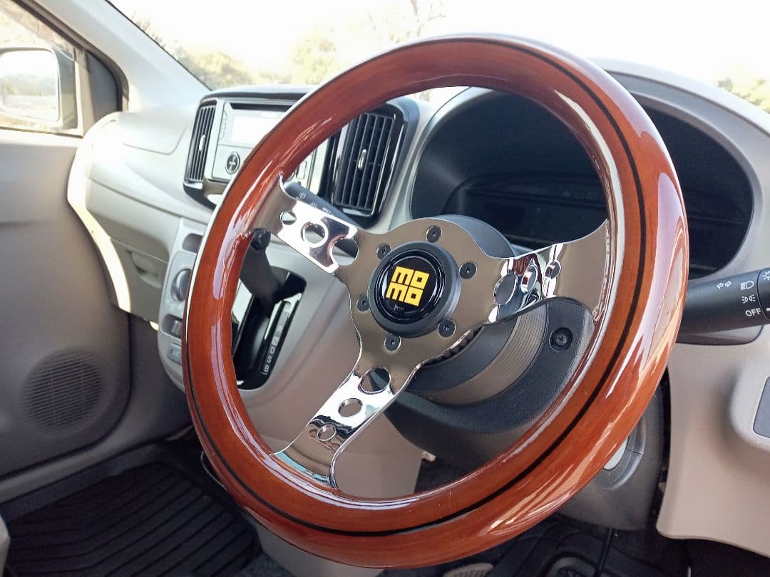 ウッド ステアリング　29Φ　小径　ハンドル29cm　旧車　他