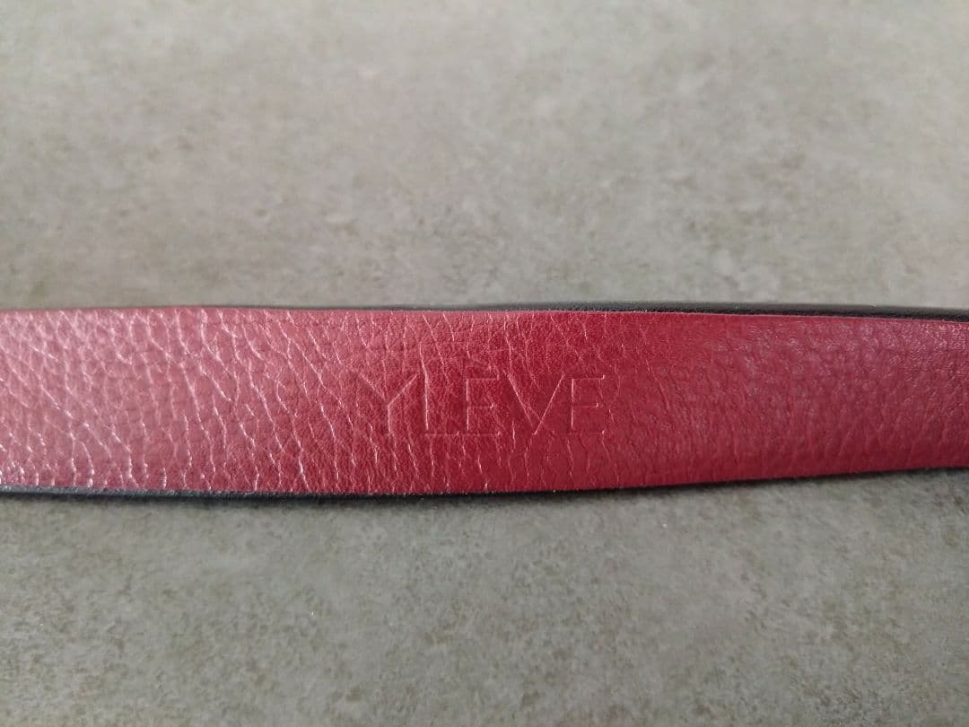 YLEVE レザーバックルドベルト BLACK