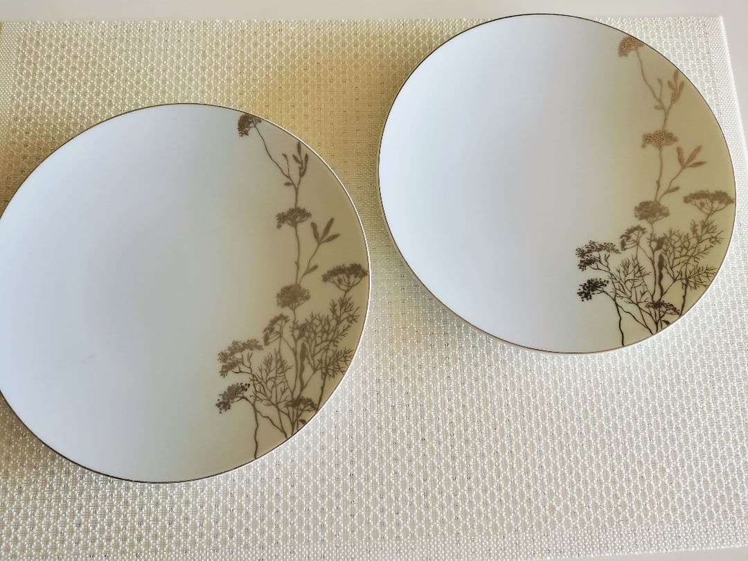 ベルナルド　フランス製　植物模様の皿