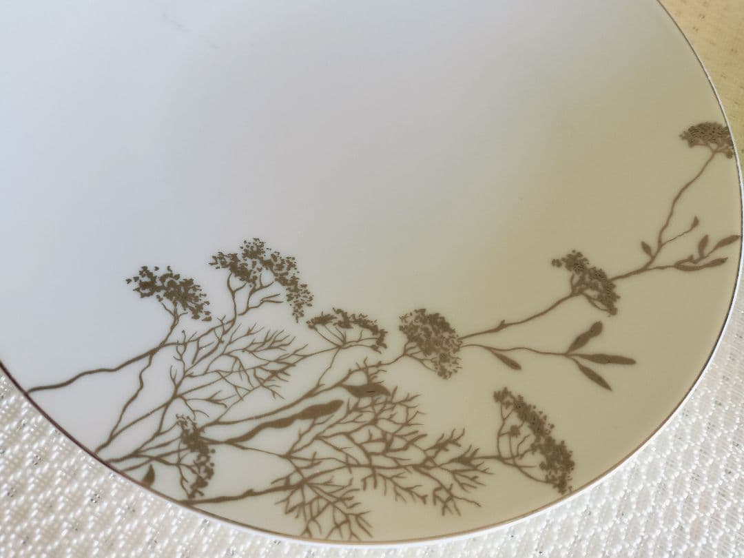 ベルナルド　フランス製　植物模様の皿