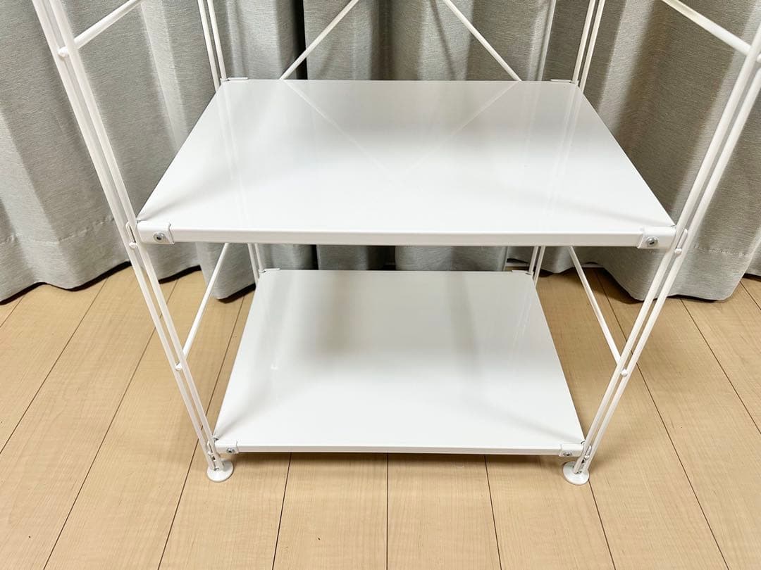 無印良品 スチールユニットシェルフ・スチール棚セット・中・ライトグレー