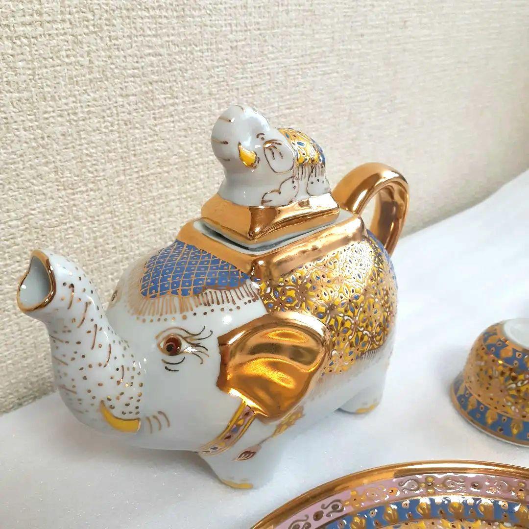 像の茶器　茶器　金