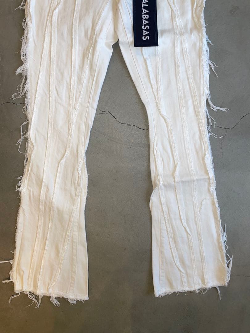 ‼️新作‼️VALABASAS バラバサス ホワイト フレアデニム 28 新品未使用