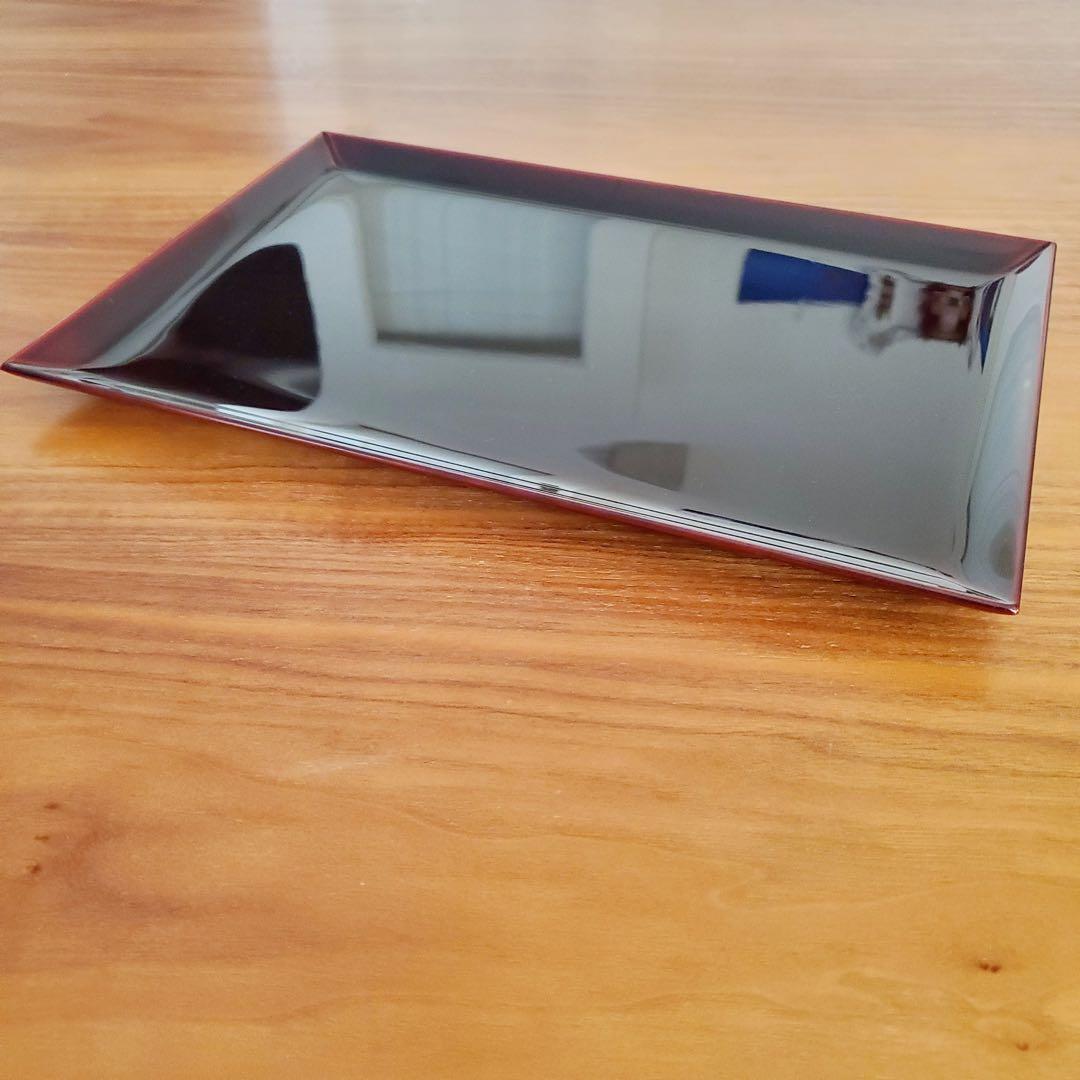 【新品未使用】点心盆　5客　溜塗　輪島塗　慶塚　トレー