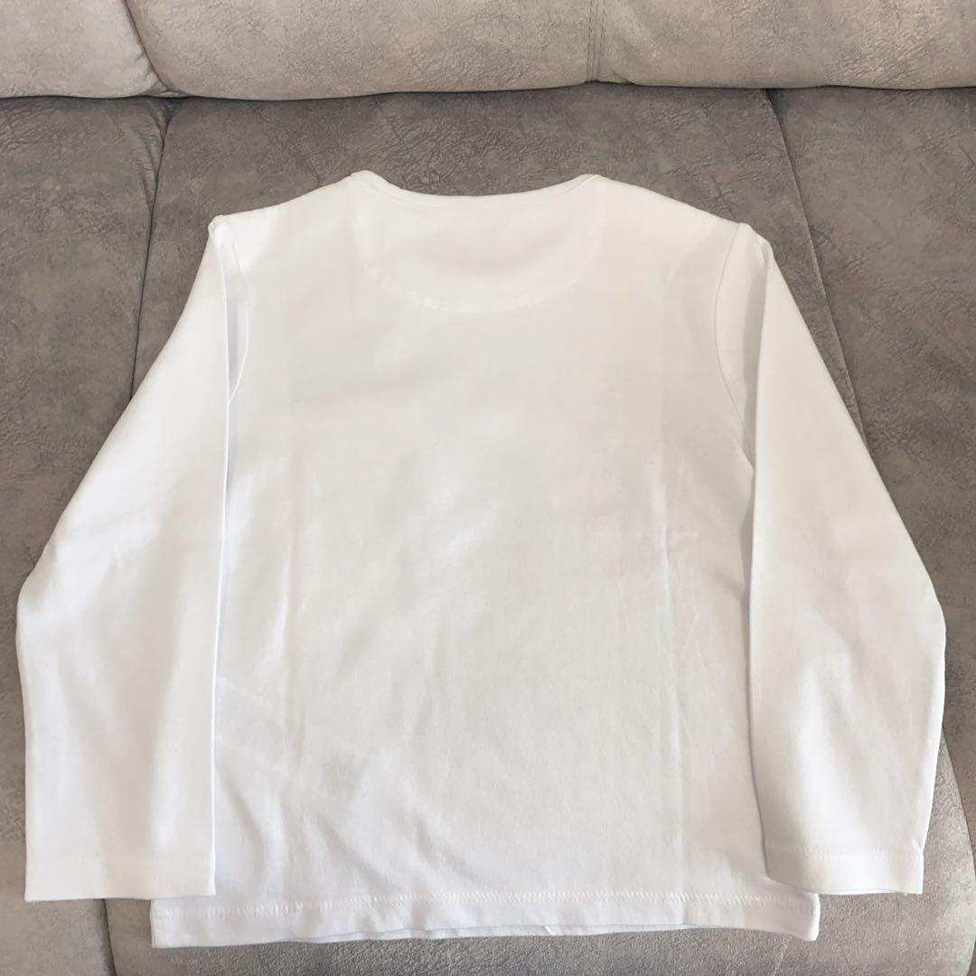 ラスト１【新品】BURBERRY トーマスベア 長袖 Tシャツ 白 ２才 ロンT