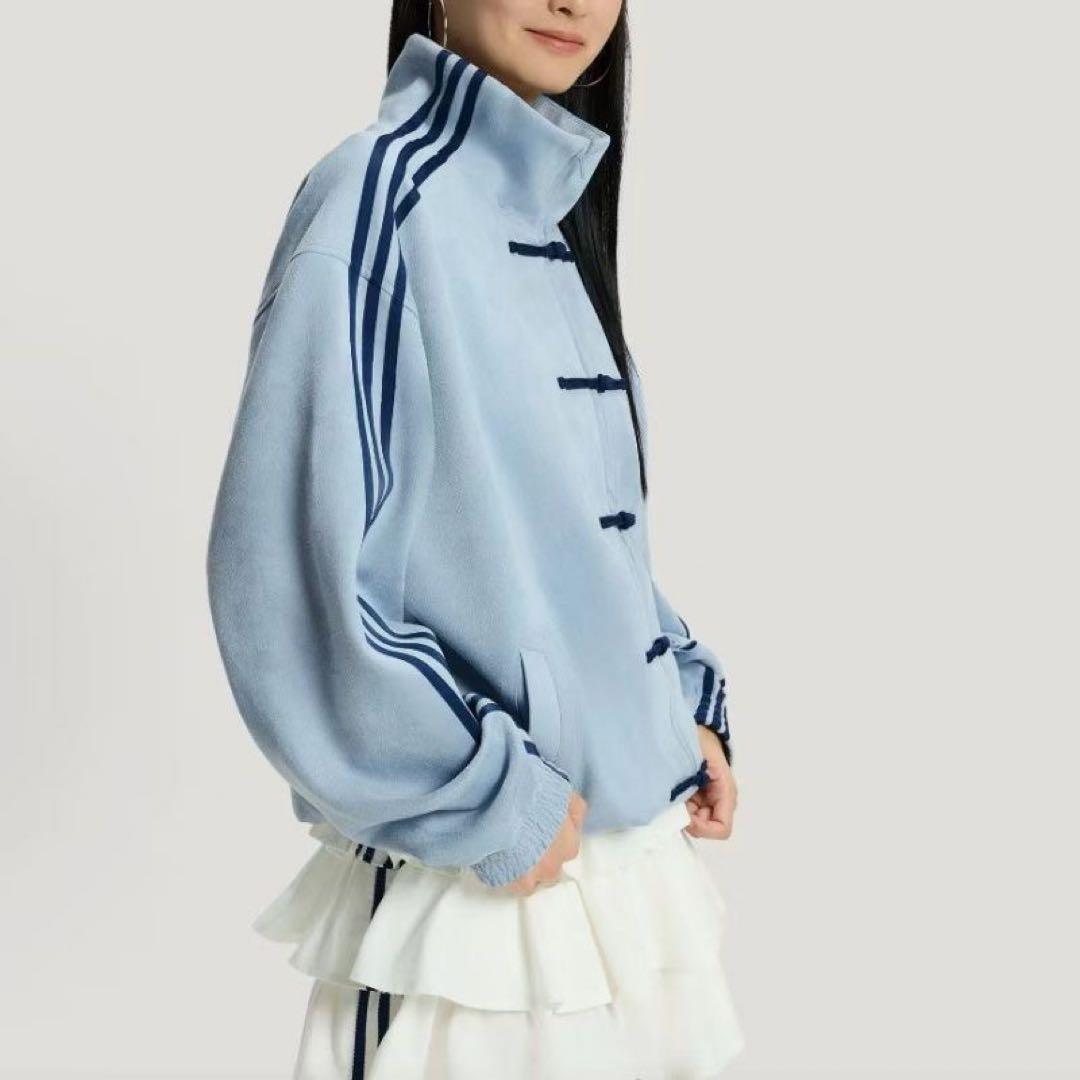 adidasアディダス 中国限定 蛇年トラックジャケット　ライドブルーSサイズ