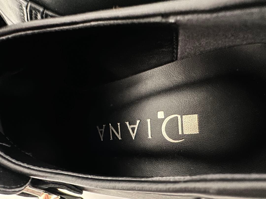 DIANA ダイアナ 厚底 ローファー ヒール ブラックプラットフォーム