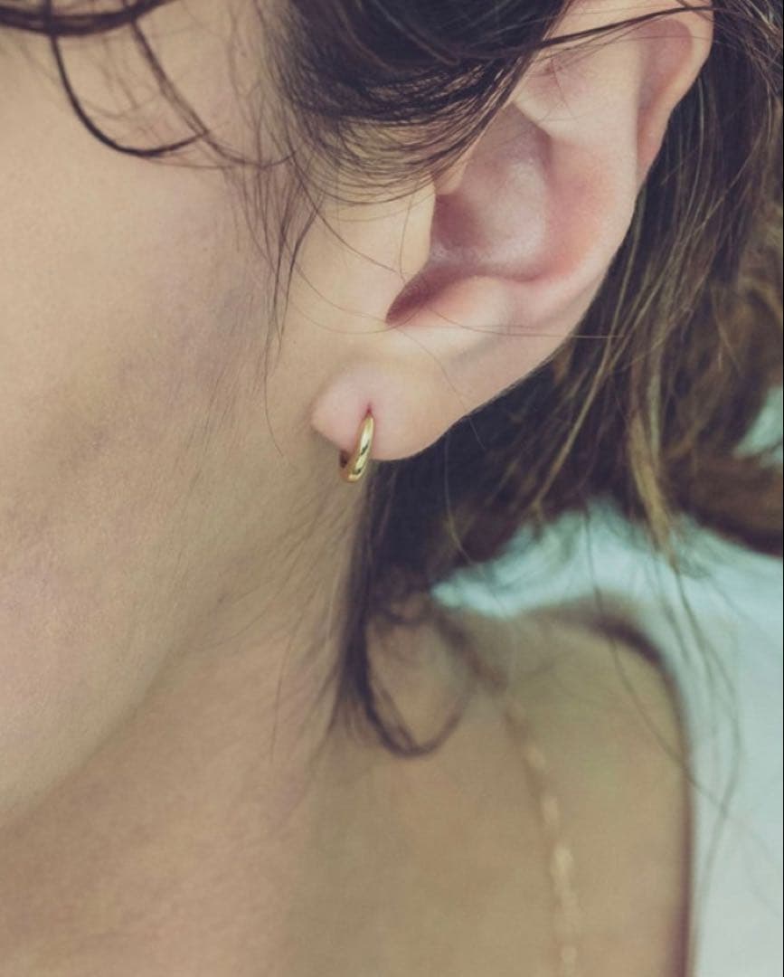 ete K18YG フープ ピアス 【片耳】