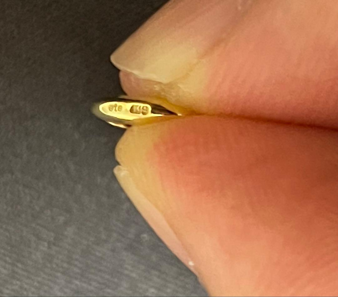 ete K18YG フープ ピアス 【片耳】