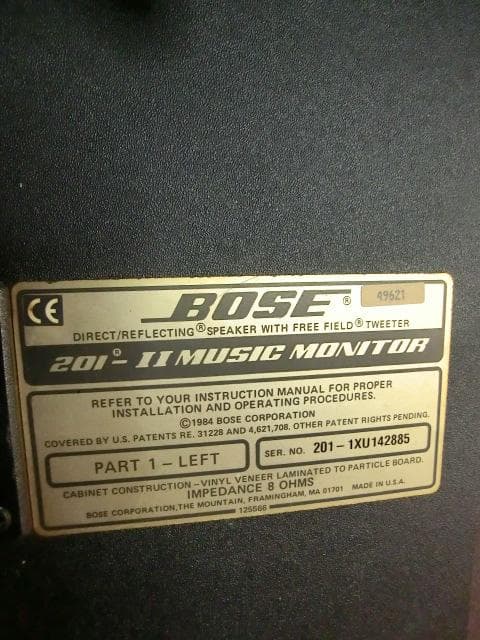 48：BOSE　201 II MUSIC MONITOR　スピーカー　ジャンク