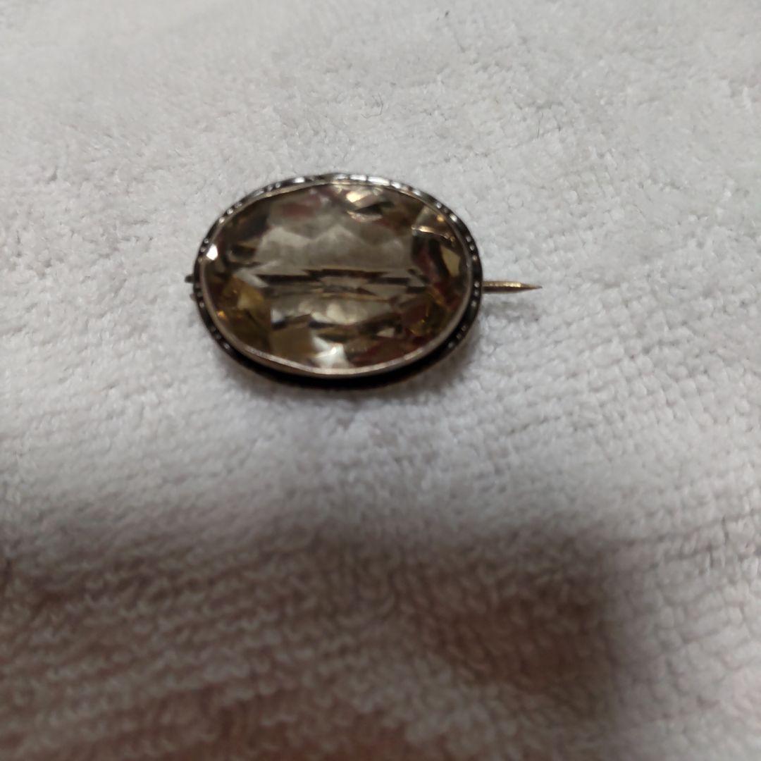 アンティークブローチ シトリン