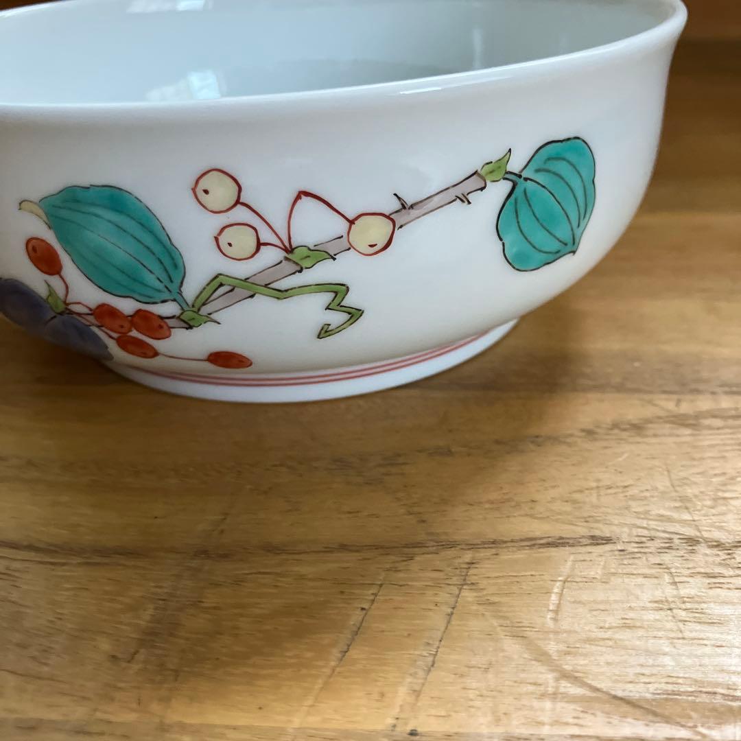 人間国宝十四代柿右衛門　錦　さるとりいばら　器