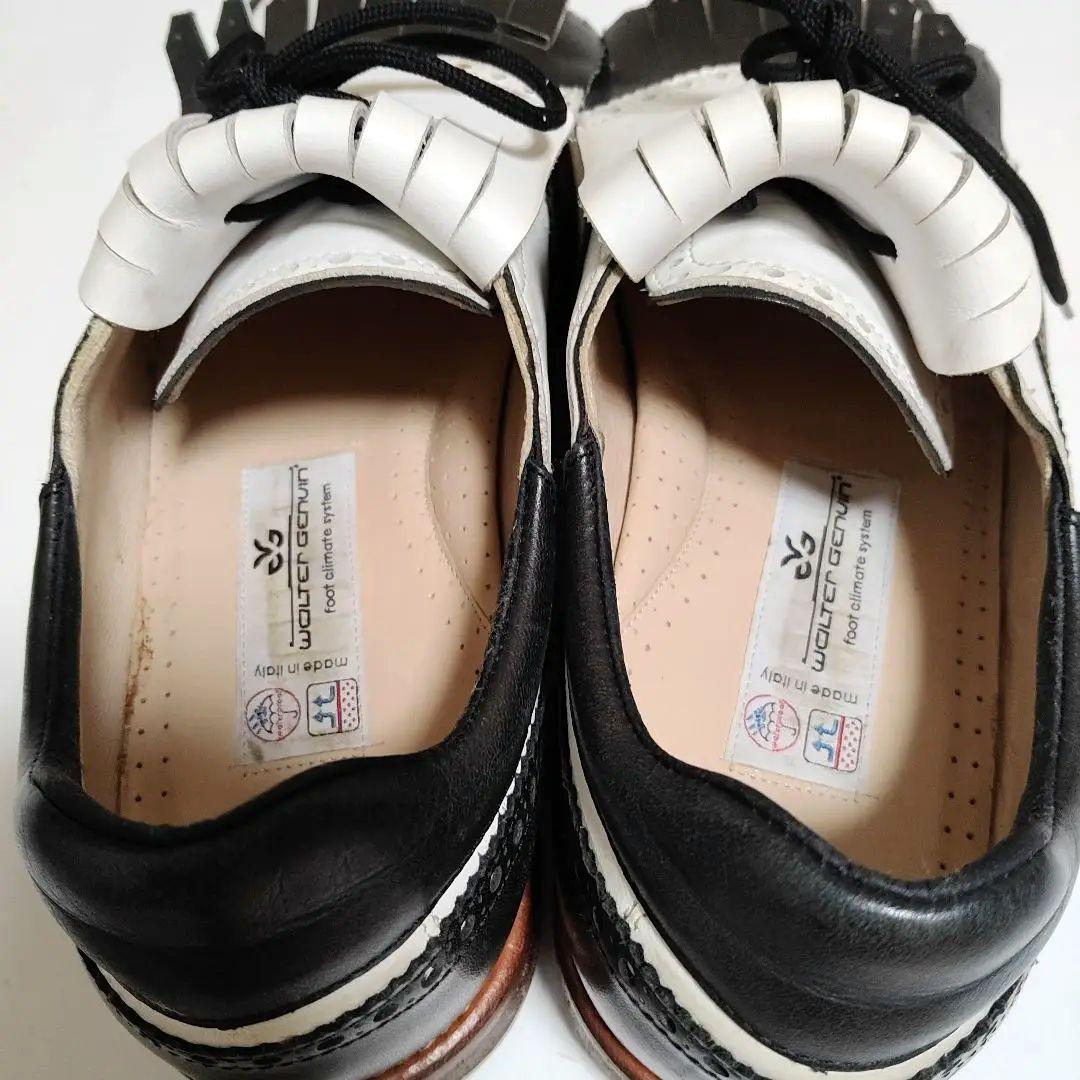 ウォルター.ジェヌイン　ゴルフシューズ　HELEN MEN ブラック-ホワイト