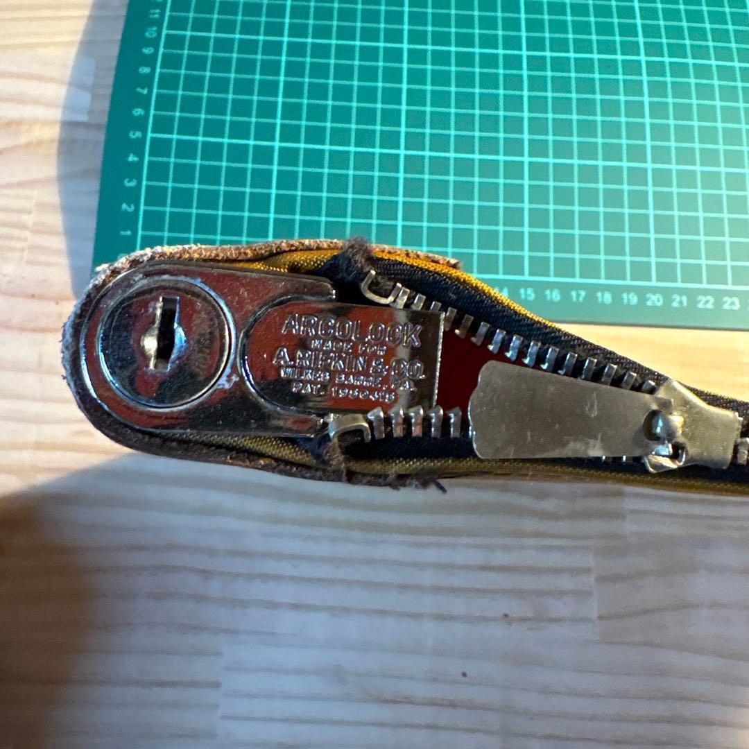 バンクポシェット　鍵付き　ビンテージ　バンクポーチ