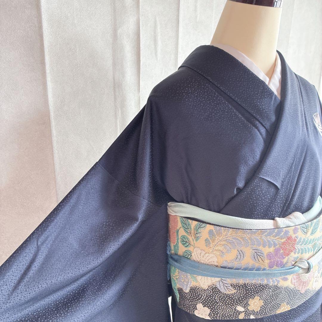 付け下げ　フルセット　着物　トールサイズ　Lサイズ　正絹　訪問着　手刺繍　N3