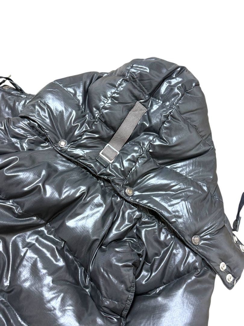 美品☆ポロラルフローレン ダウンベスト 黒 牛革 エンブレム L