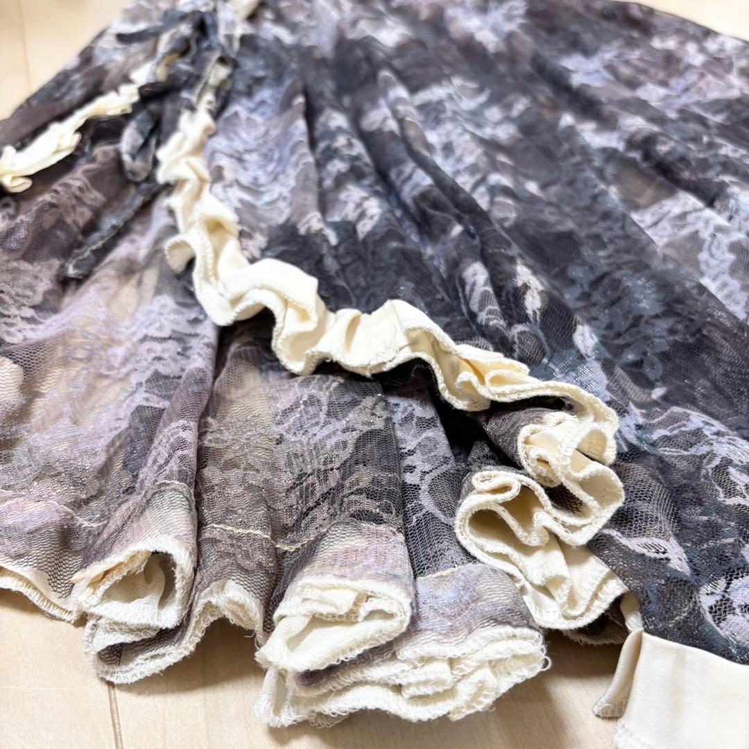 トライバルフュージョン レースラップスカート Sakkara ヒップスカーフ付き