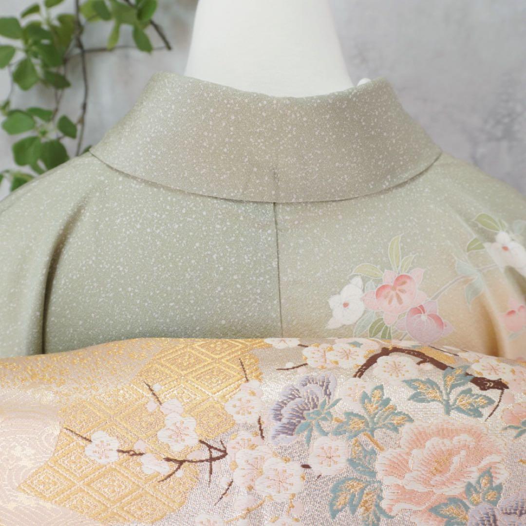 訪問着フルセット　261▪︎ 入学式　お宮参り【訪問着、袋帯、帯締め、帯揚げ】