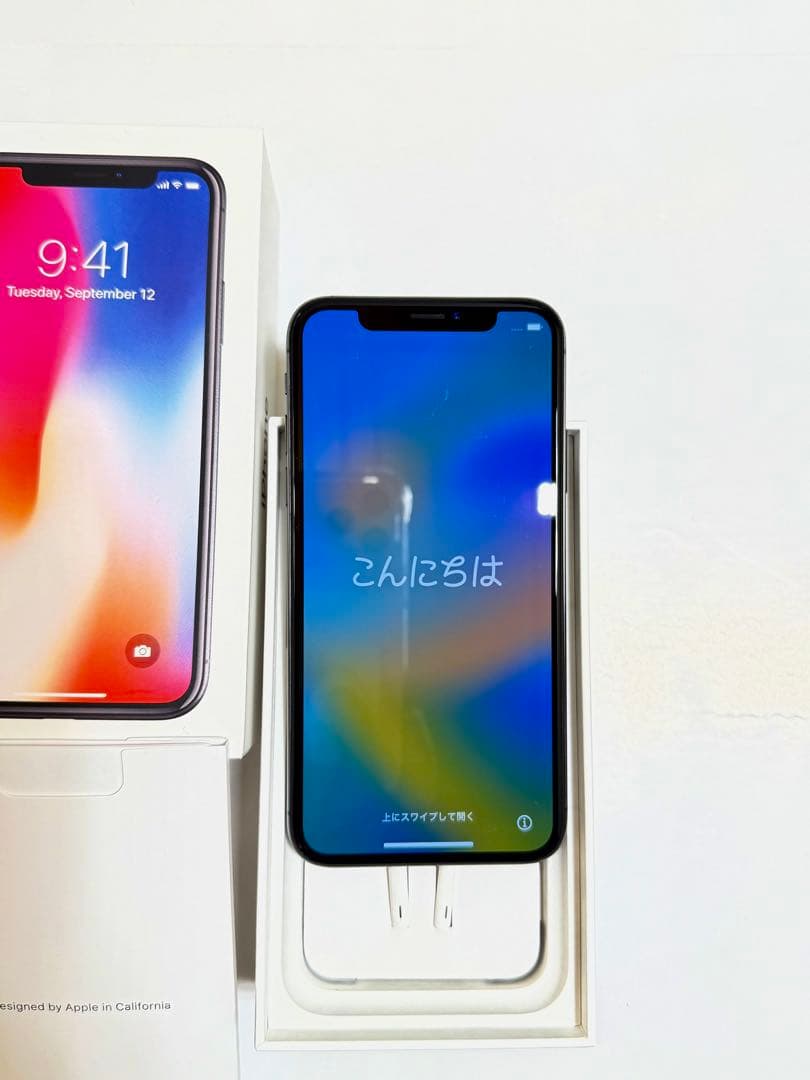 アイフォン X スペースグレイ64GB 中古美品 Apple iPhone