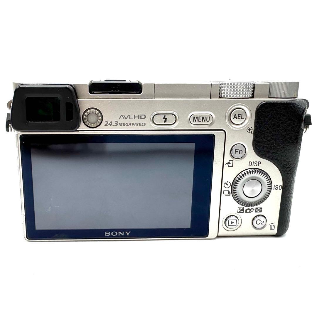 動作良好 Sony ソニー α6000 ダブルズームキット シルバー