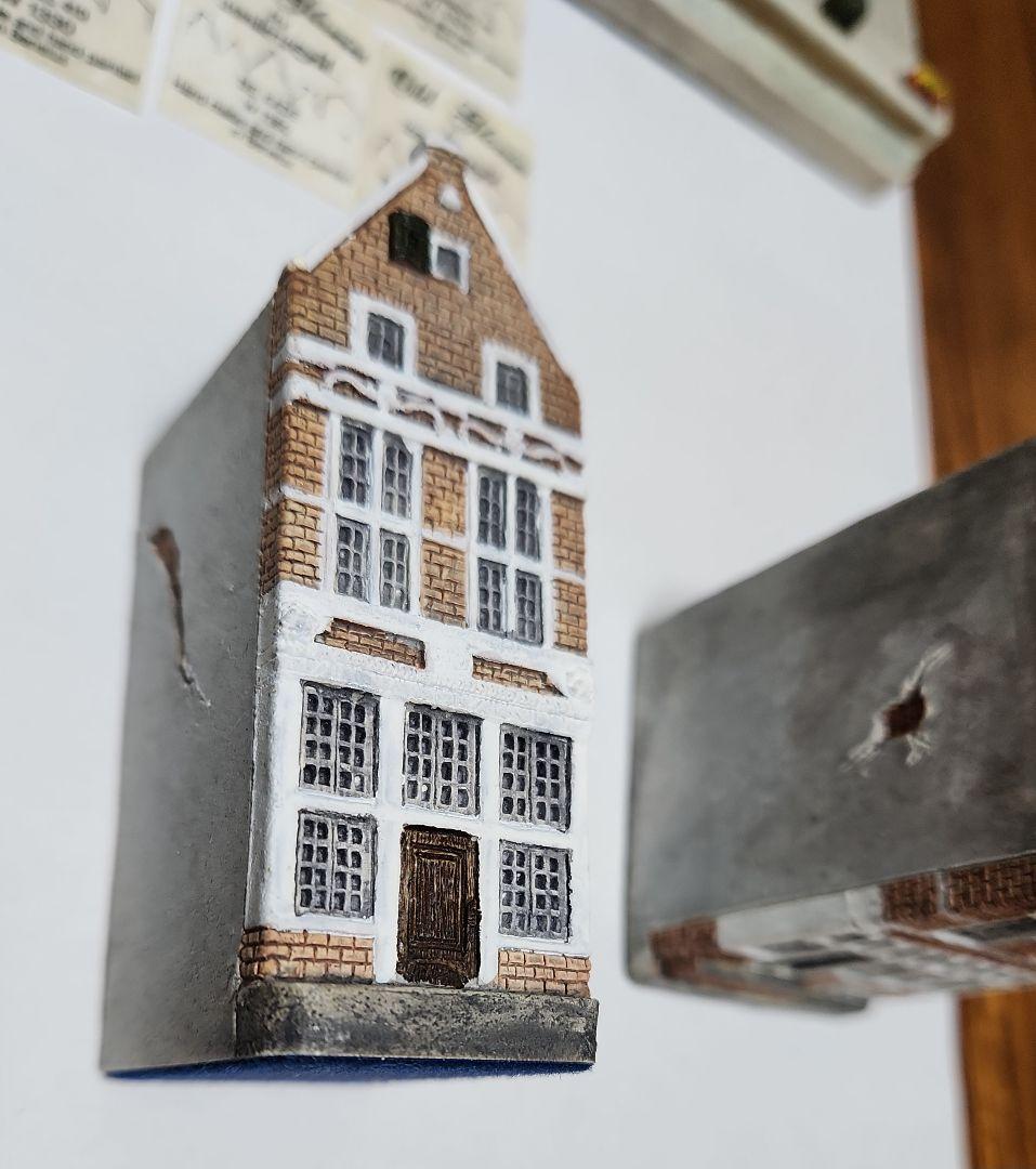 ミニチュアハウス Old Glories アムステルダム運河沿い 6点セット