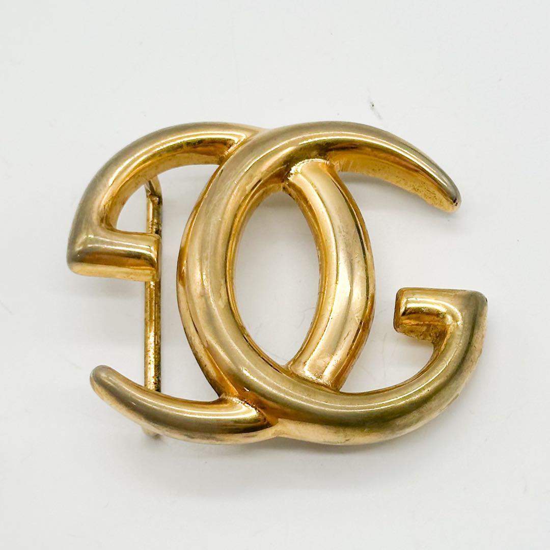 グッチ ベルト インターロッキング GG ブラック レザー ゴールド レディース