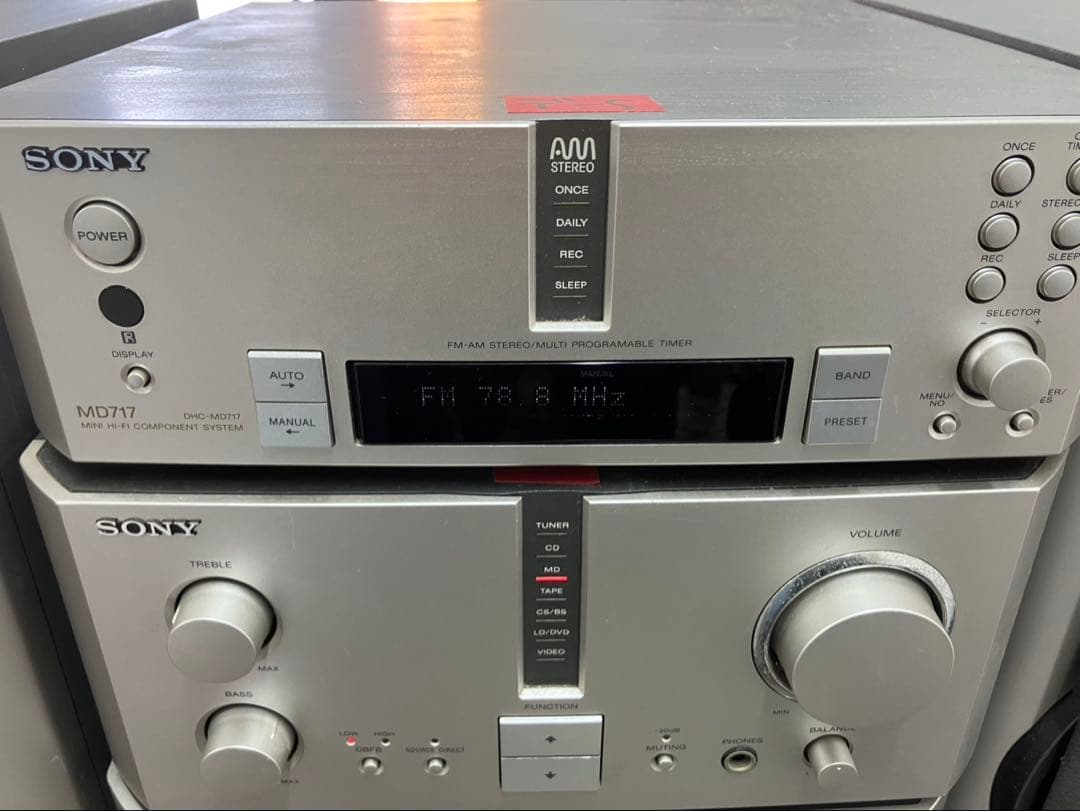 【SONY/ソニー】MS717 システムコンポ一式 MD/CD/ラジオ