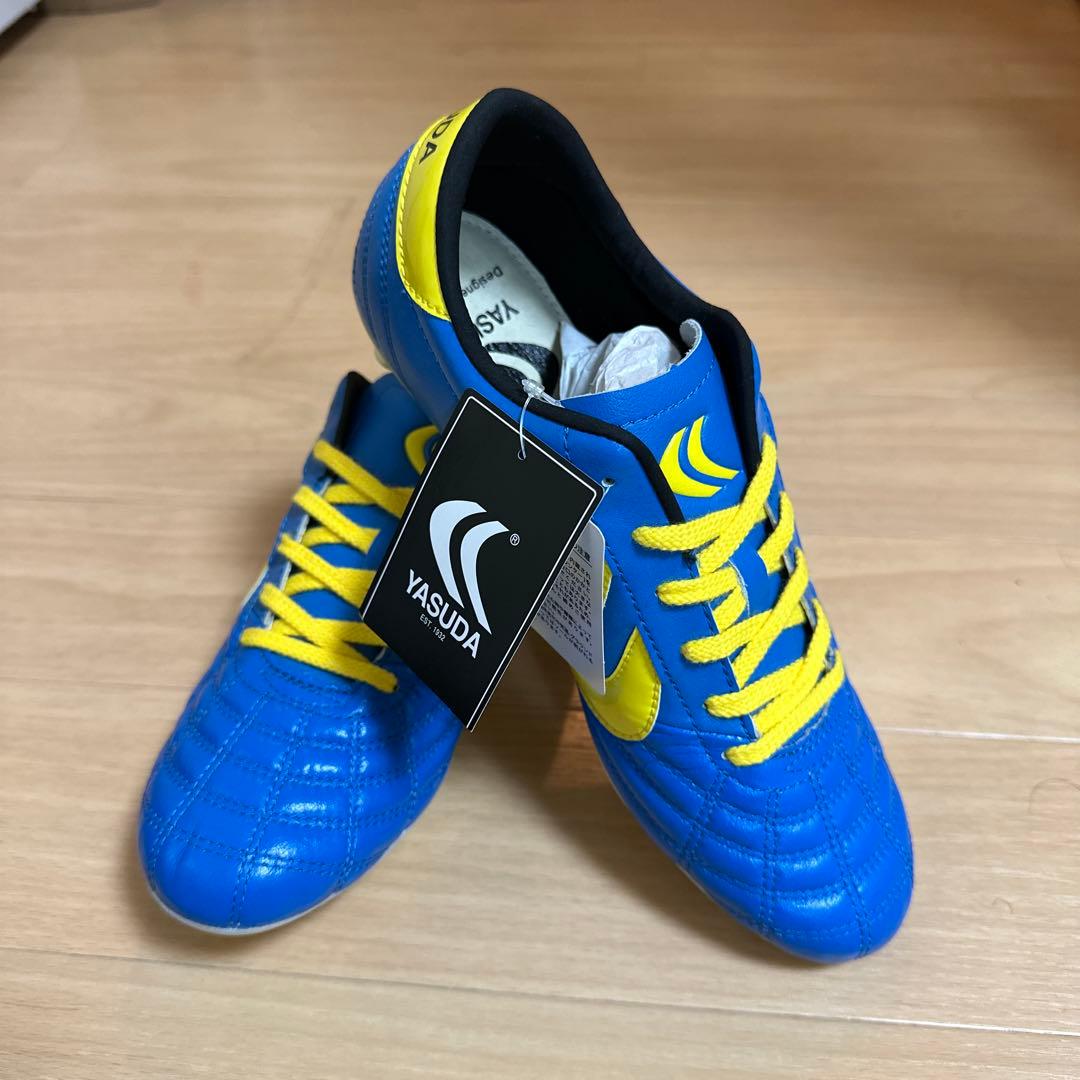 YASUDA サッカーシューズ 青/黄色 新品