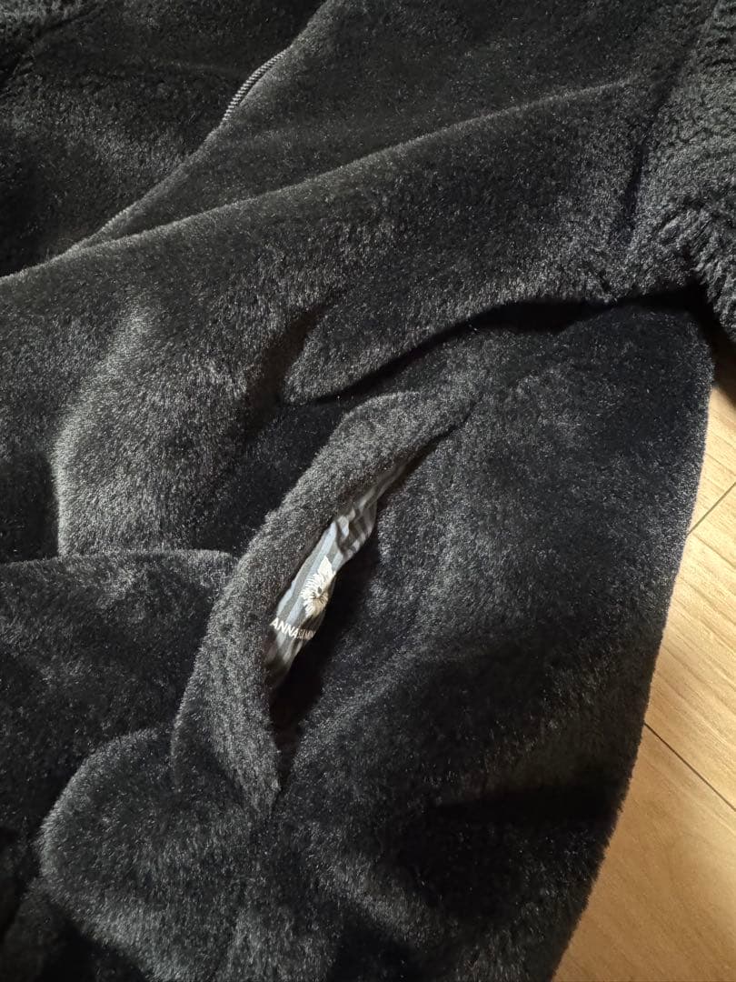 猫耳フード ファーブルゾン　アナスイミニ　ブラック　130〜140