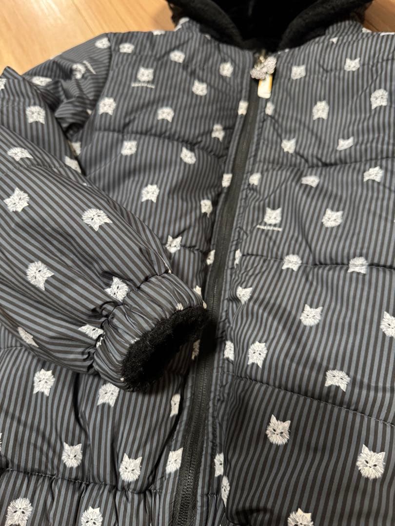 猫耳フード ファーブルゾン　アナスイミニ　ブラック　130〜140