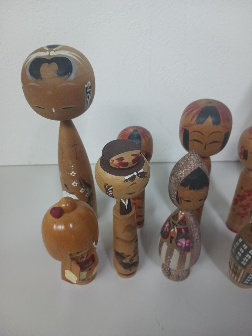 こけし 15本まとめ売り 大きさ多数 日本人形 伝統工芸品 貴重 レア
