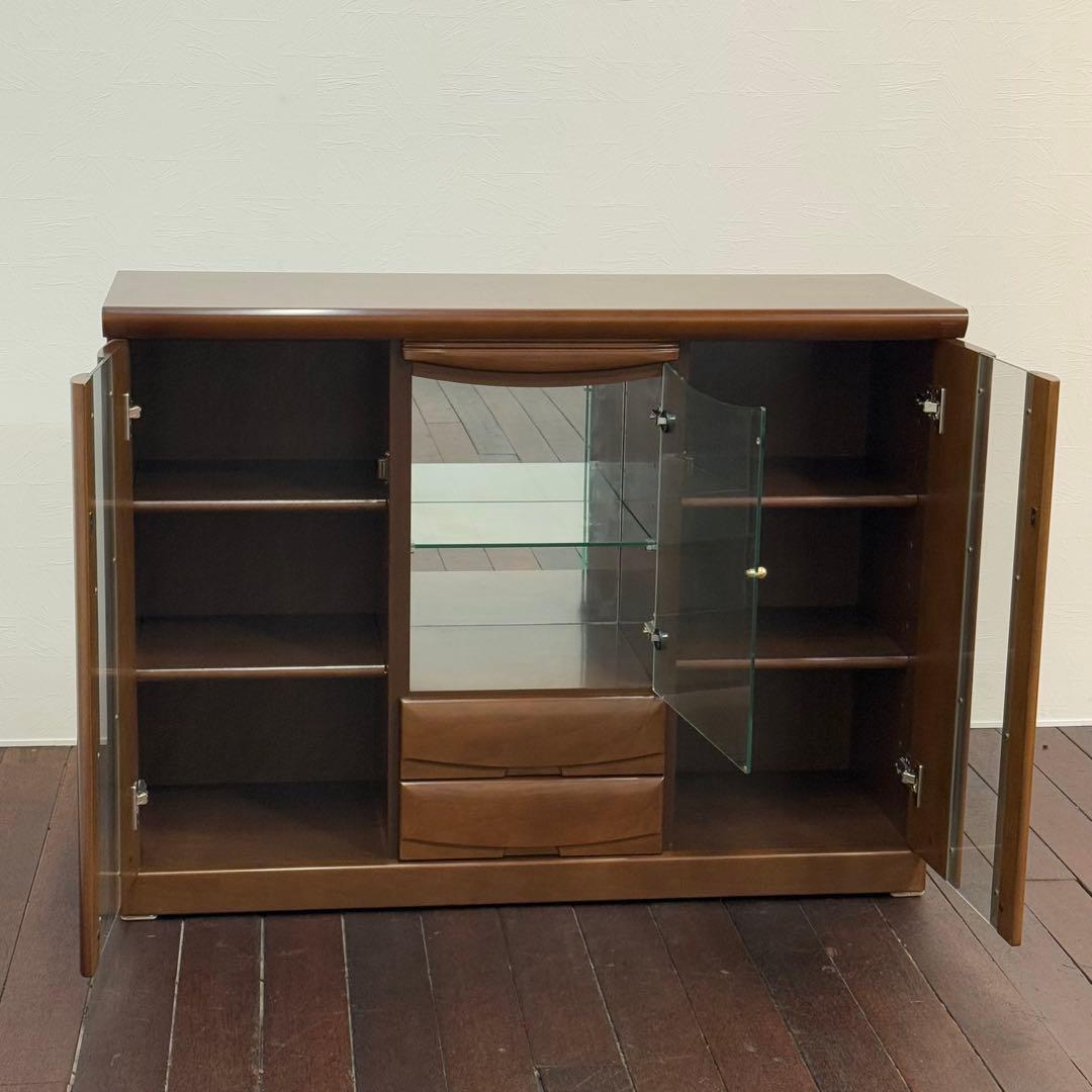 H21K34 武富家具 TAKEDOMI アンティーク調 キャビネット