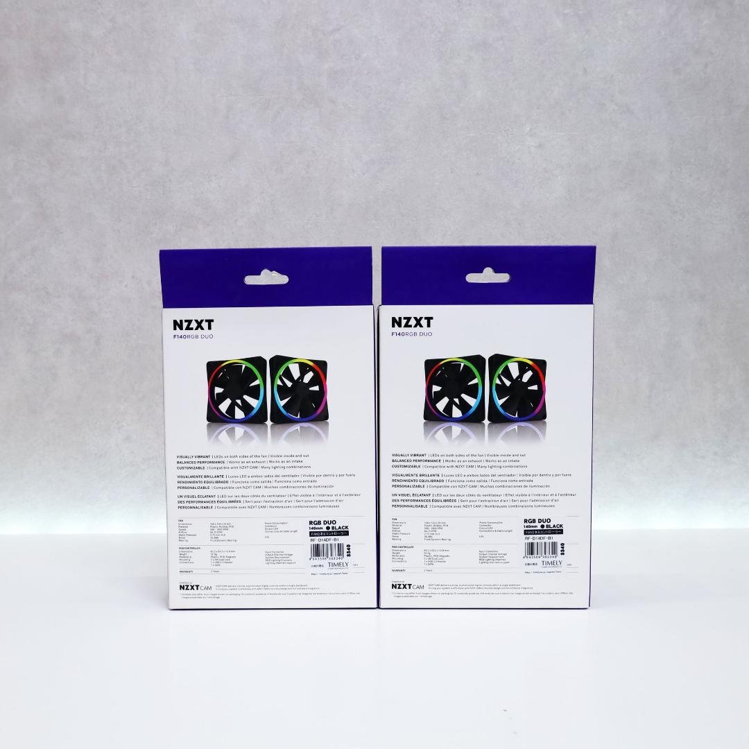 NZXT F140 RGB DUO BLACK 2個入×2個　㉖