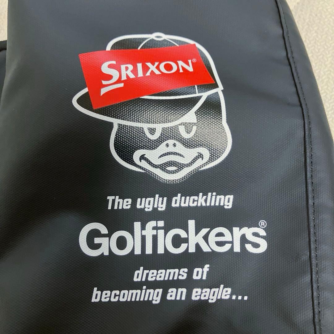 【未使用】ゴルフィッカーズ　スリクソン　数量限定　コラボラウンドポーチ、ブラック