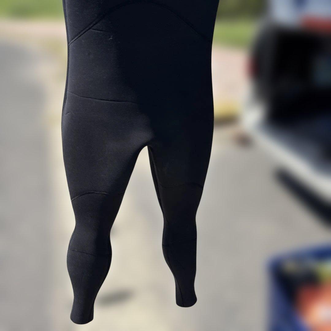 AXXE ブラック ロングジョン ウェットスーツ 膝パッド付き　 上下セット