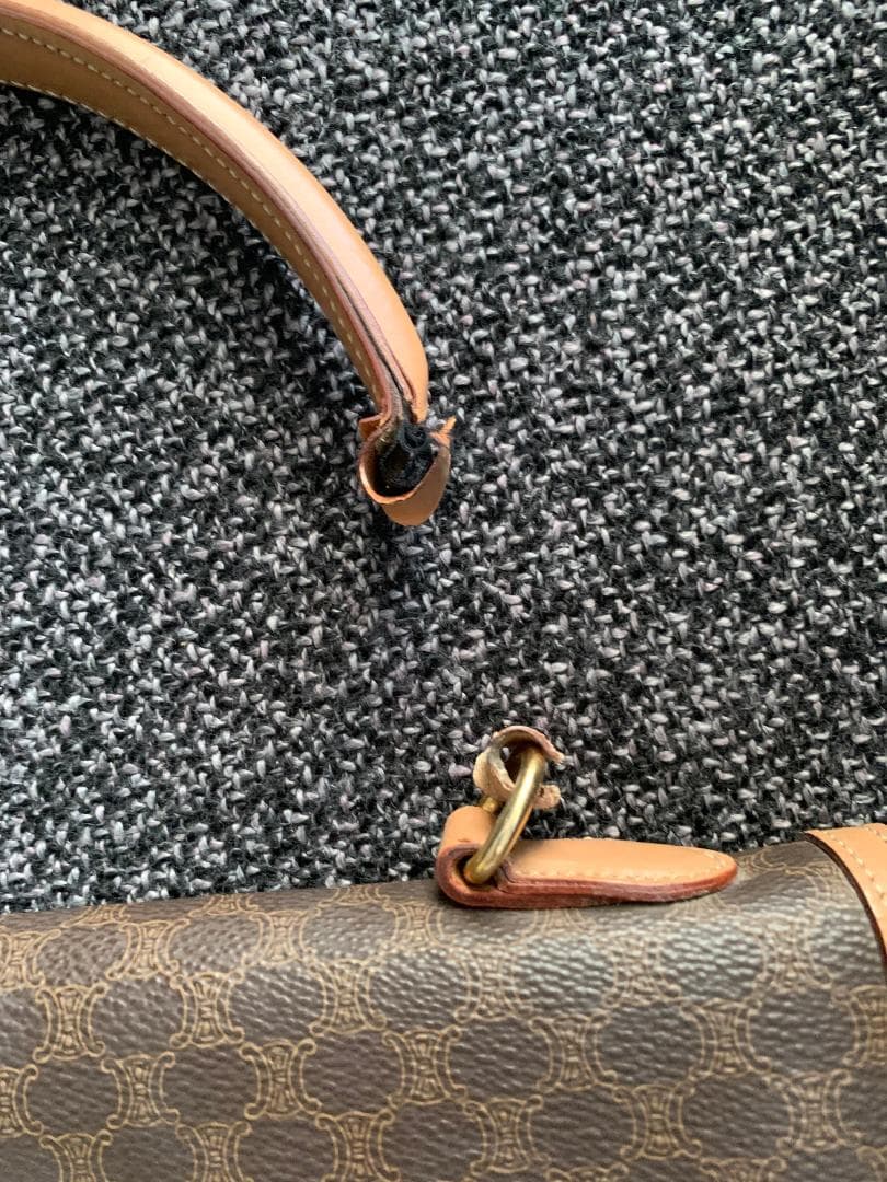 m*o様 【難あり】CELINE セリーヌ マカダム ハンドバッグ ガンチーニ