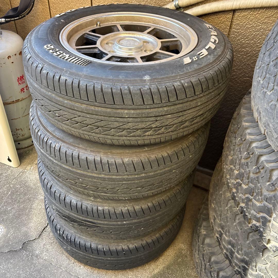 16インチ ハイエース　ハヤシレーシング バリ溝　2