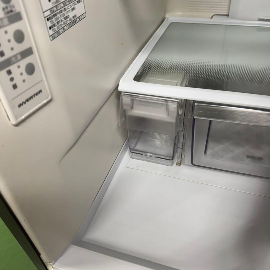 158 大型冷蔵庫　300L強　自動製氷機付　右開き　関東配送　美品　日立